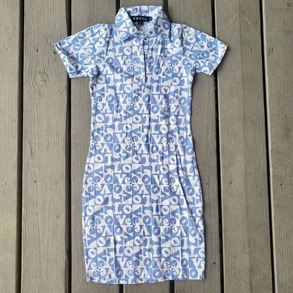 Princess Polly Motel Jeeves Love Checkered Fitted Short Sleeve Mini Dres… - Picture 8 of 12